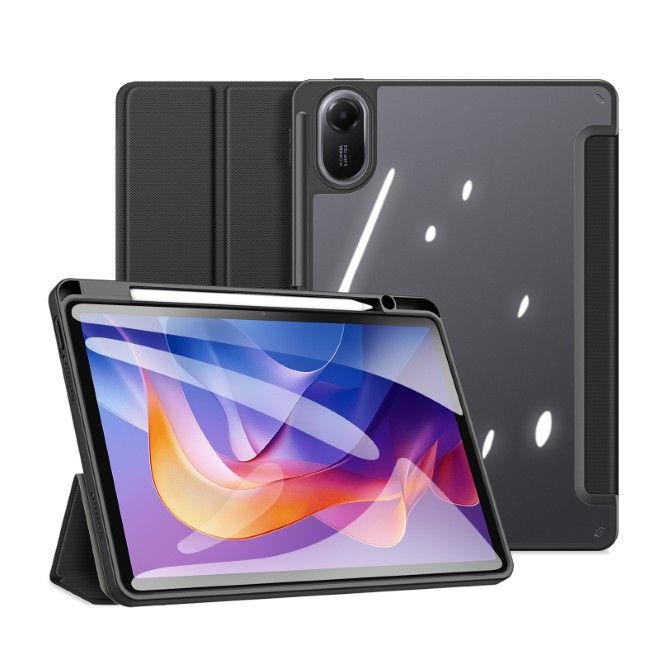 Dux Ducis - Xiaomi Redmi Pad 2 Hülle - Leder Bookcover - Toby Series - schwarz