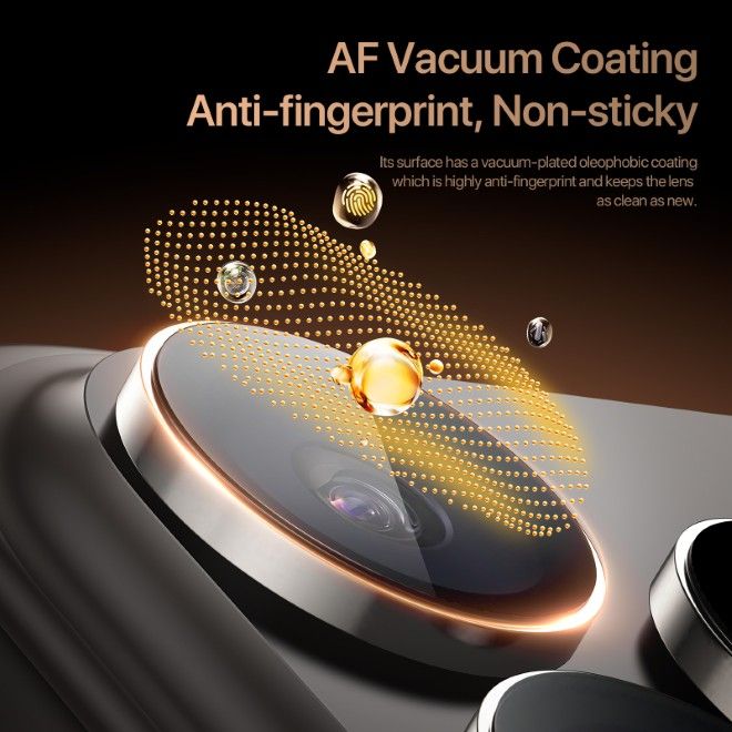 Dux Ducis - iPhone 17 Pro / Pro Max Kamera Schutzglas - HAWK Series - Desert Titanium