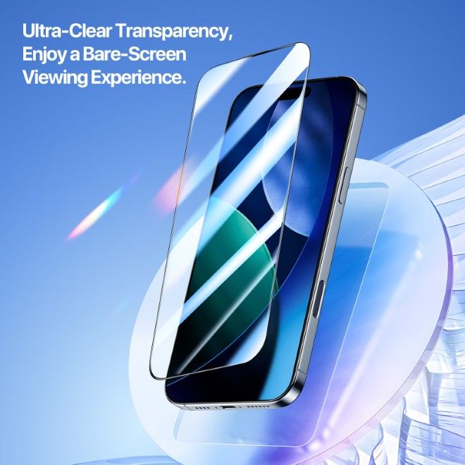 Dux Ducis - iPhone 17 Schutzglas - mit Auto Alignment Kit - Roga Series - schwarz