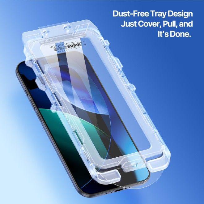 Dux Ducis - iPhone Air Schutzglas - mit Auto Alignment Kit - Roga Series - schwarz