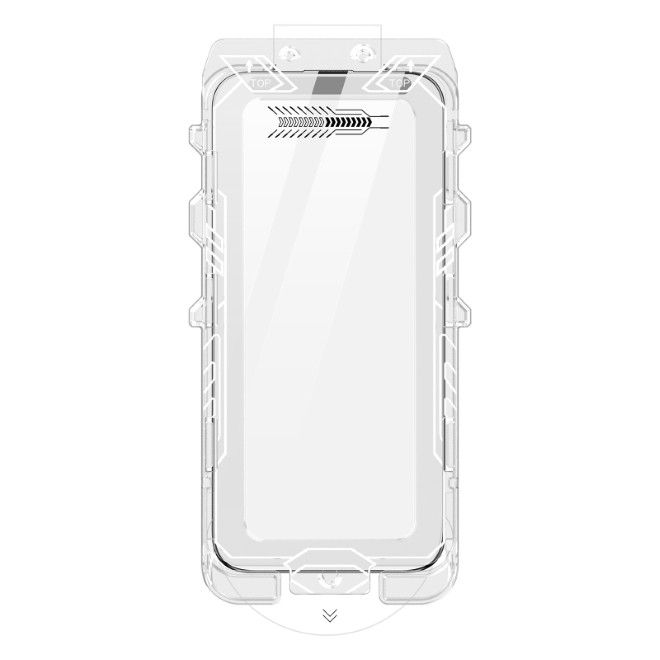 Dux Ducis - iPhone 17 Pro Max Schutzglas - mit Auto Alignment Kit - Roga Series - schwarz