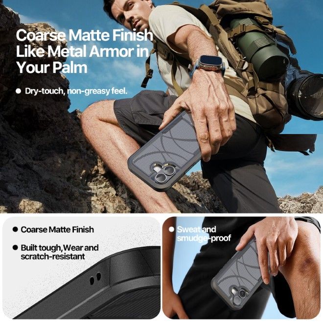 Dux Ducis - iPhone 17 Hülle - Robustes TPU und PC Case - 3m Fallsicher - Shld Series - Rhythm Muster