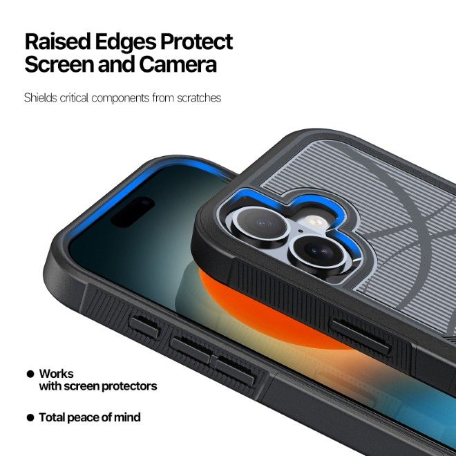 Dux Ducis - iPhone 17 Hülle - Robustes TPU und PC Case - 3m Fallsicher - Shld Series - Rhythm Muster