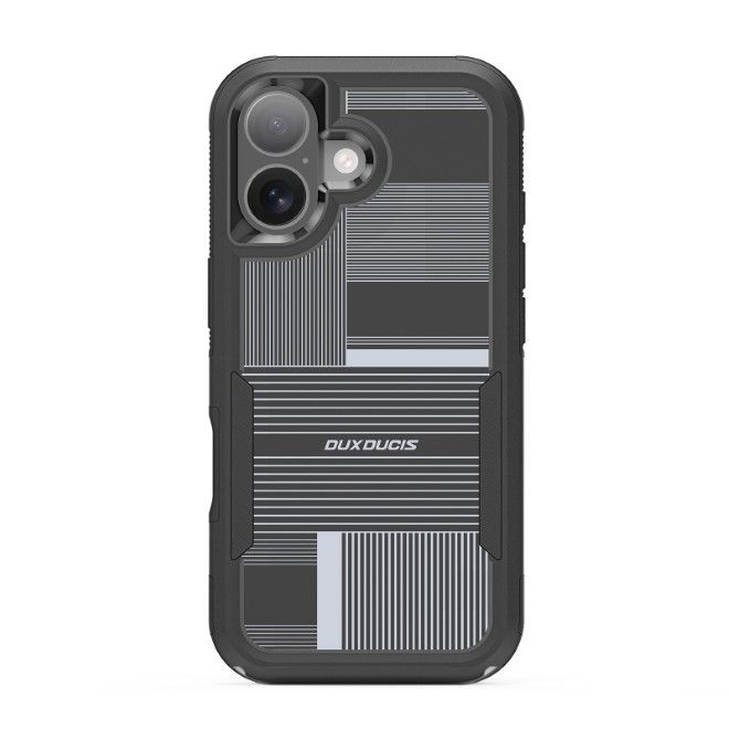 Dux Ducis - iPhone 17 Hülle - Robustes TPU und PC Case - 3m Fallsicher - Shld Series - Umbra Muster