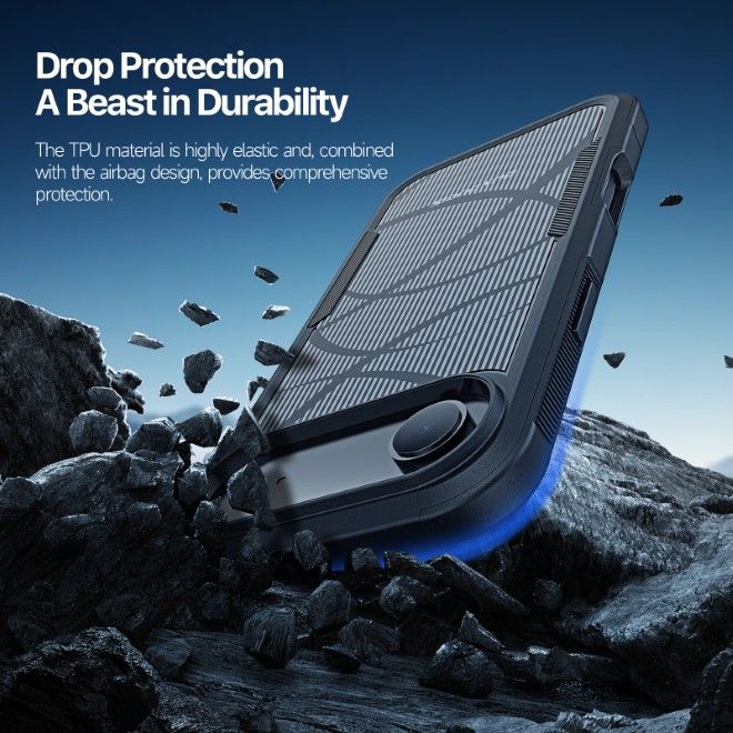 Dux Ducis - iPhone Air Hülle - Robustes TPU und PC Case - 3m Fallsicher - Shld Series - Rhythm Muster