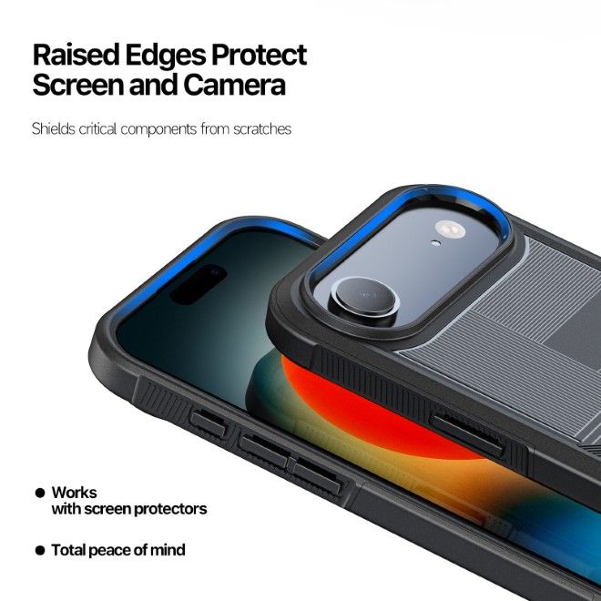 Dux Ducis - iPhone Air Hülle - Robustes TPU und PC Case - 3m Fallsicher - Shld Series - Umbra Muster