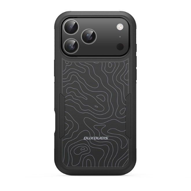 Dux Ducis - iPhone 17 Pro Max Hülle - Robustes TPU und PC Case - 3m Fallsicher - Shld Series - Contour Muster
