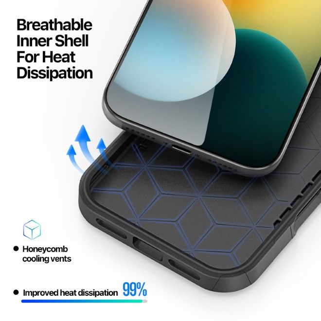 Dux Ducis - iPhone 17 Pro Max Hülle - Robustes TPU und PC Case - 3m Fallsicher - Shld Series - Rhythm Muster