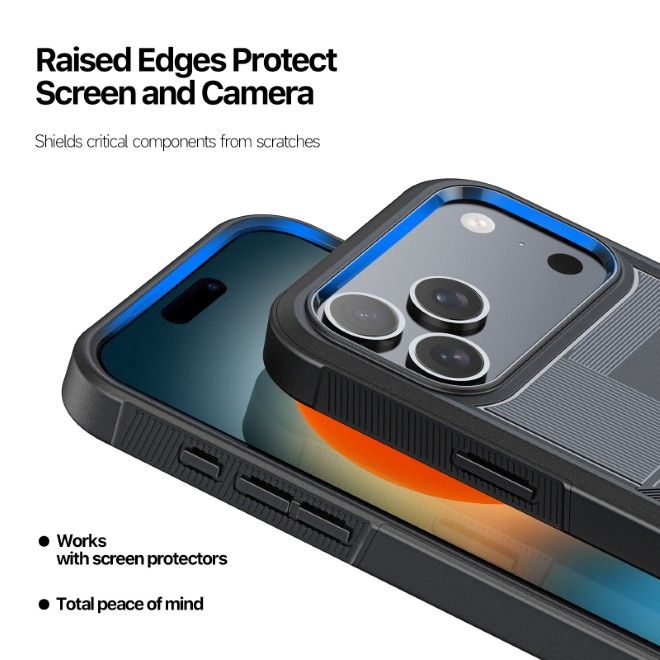 Dux Ducis - iPhone 17 Pro Max Hülle - Robustes TPU und PC Case - 3m Fallsicher - Shld Series - Umbra Muster