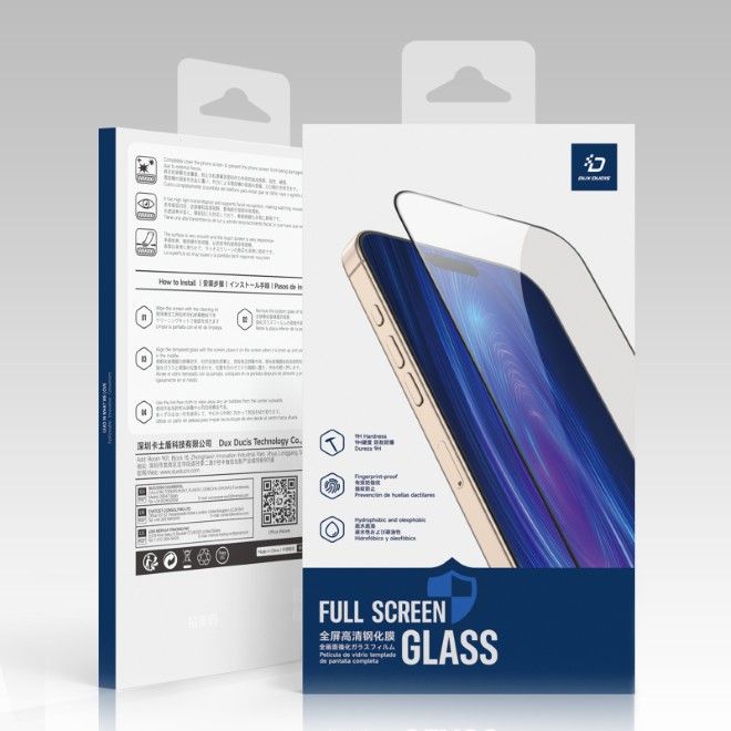 Dux Ducis - Honor 400 Pro Schutzglas - aus gehärtetem Glas - Curved - schwarz