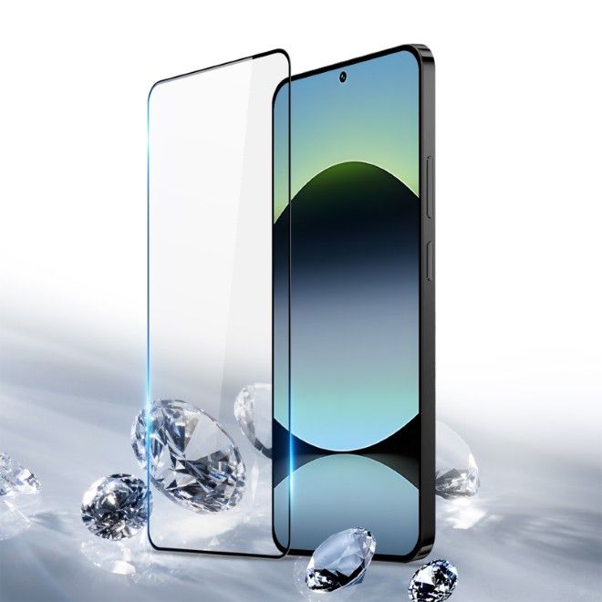 Dux Ducis - Xiaomi Redmi Note 14S Schutzglas - aus gehärtetem Glas - 9D - schwarz