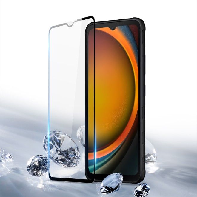Dux Ducis - Samsung Xcover 7 Pro Schutzglas - aus gehärtetem Glas - 10D - schwarz