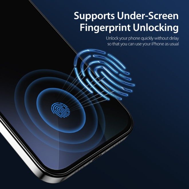 Dux Ducis - iPhone Air Schutzglas - aus gehärtetem Glas - mit Sichtschutz - Privacy - schwarz