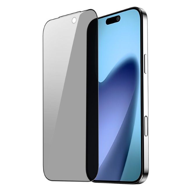 Dux Ducis - iPhone 17 Pro Schutzglas - aus gehärtetem Glas - mit Sichtschutz - Privacy - schwarz