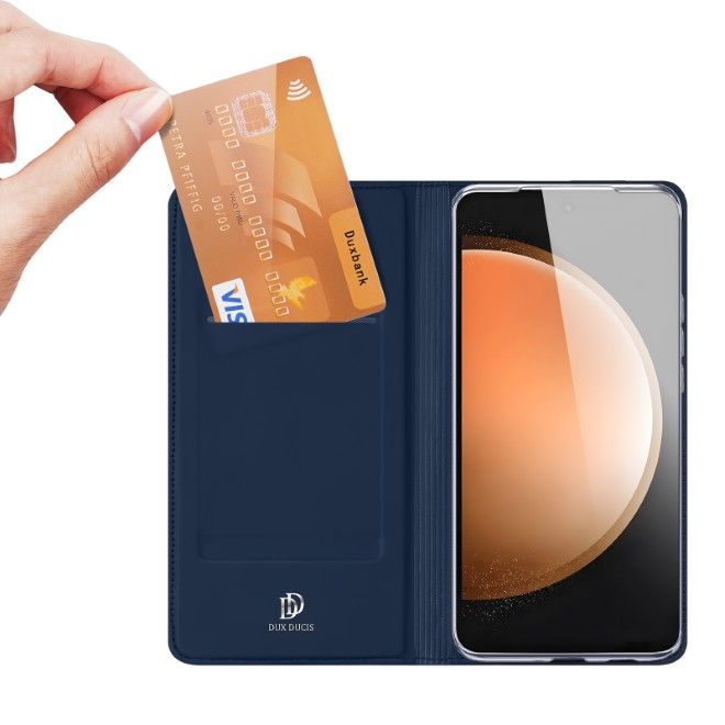 Dux Ducis - Samsung Galaxy S25 FE Hülle - Handy Bookcover - Skin Pro Series - blau