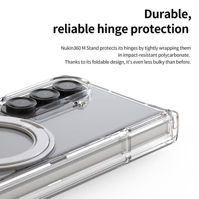 Araree - Samsung Galaxy Z Fold7 Hardcase Hülle - mit MagSafe und Kickstand - Nukin 360 S Series - Made in Korea - transparent