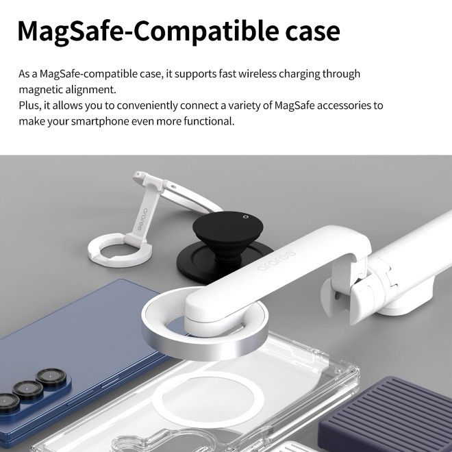 Araree - Samsung Galaxy Z Fold7 Hülle - Case aus TPU und PC - mit MagSafe - Duple M Series -  Made in Korea - transparent