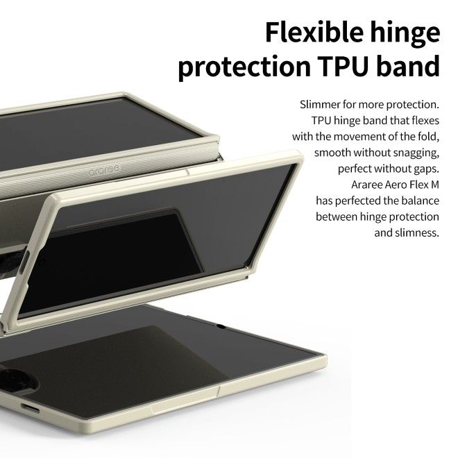 Araree - Samsung Galaxy Z Fold7 Hardcase Hülle - mit MagSafe - Aero Flex M Series - Made in Korea - schwarz