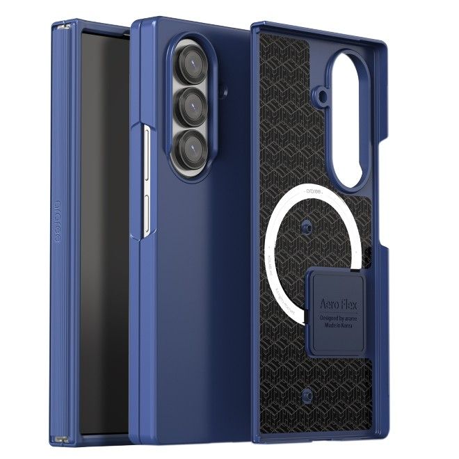 Araree - Samsung Galaxy Z Fold7 Hardcase Hülle - mit MagSafe - Aero Flex M Series - Made in Korea - blau