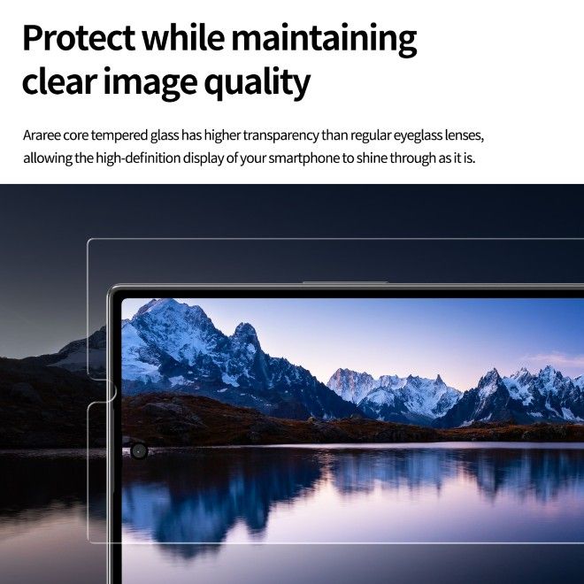 Araree - Samsung Galaxy Z Fold7 Schutzglas (2pcs) - aus gehärtetem Glas - Core Series - transparent