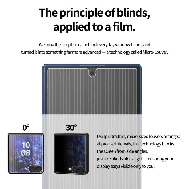 Araree - Samsung Galaxy Z Fold7 Privacy Schutzglas (2pcs) - aus gehärtetem Glas - Core Privacy Series - transparent