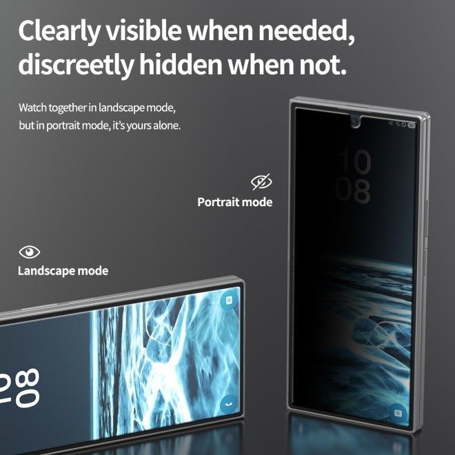 Araree - Samsung Galaxy Z Fold7 Privacy Schutzglas (2pcs) - aus gehärtetem Glas - Core Privacy Series - transparent