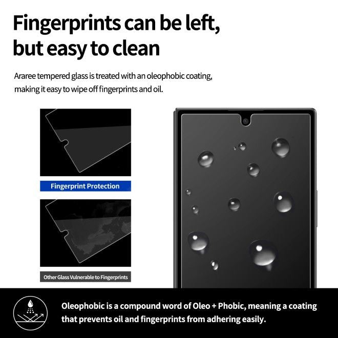Araree - Samsung Galaxy Z Fold7 Privacy Schutzglas (2pcs) - aus gehärtetem Glas - Core Privacy Series - transparent