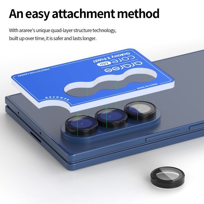 Araree - Samsung Galaxy Z Fold7 Schutzglas für Kamera - Core Camera Series - transparent