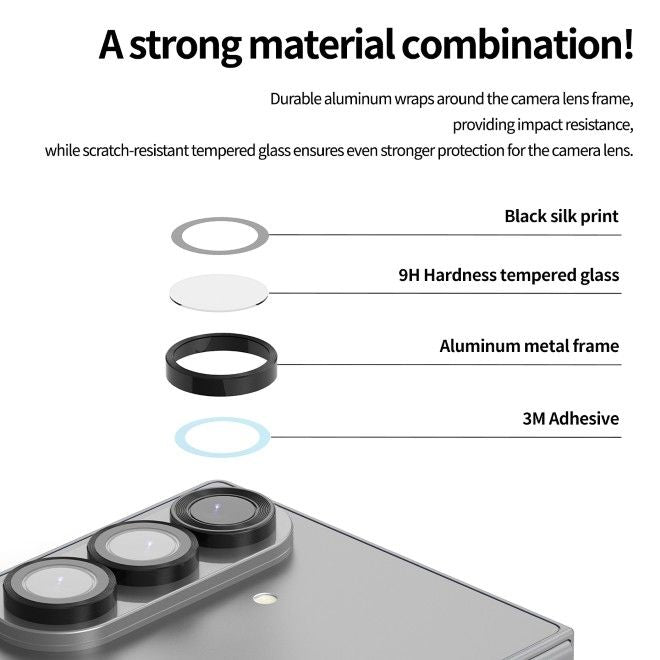 Araree - Samsung Galaxy Z Fold7 Schutzglas für Kamera - Core Camera Series - transparent