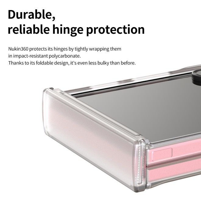 Araree - Samsung Galaxy Z Flip7 Schutzhülle Hardcase - 360 Nukin Series - Made in Korea - transparent