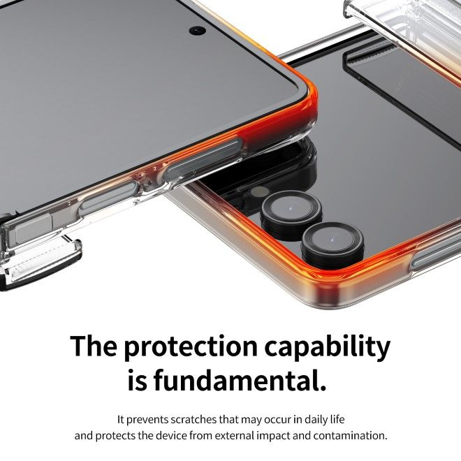 Araree - Samsung Galaxy Z Flip7 Schutzhülle Hardcase - 360 Nukin Series - Made in Korea - transparent