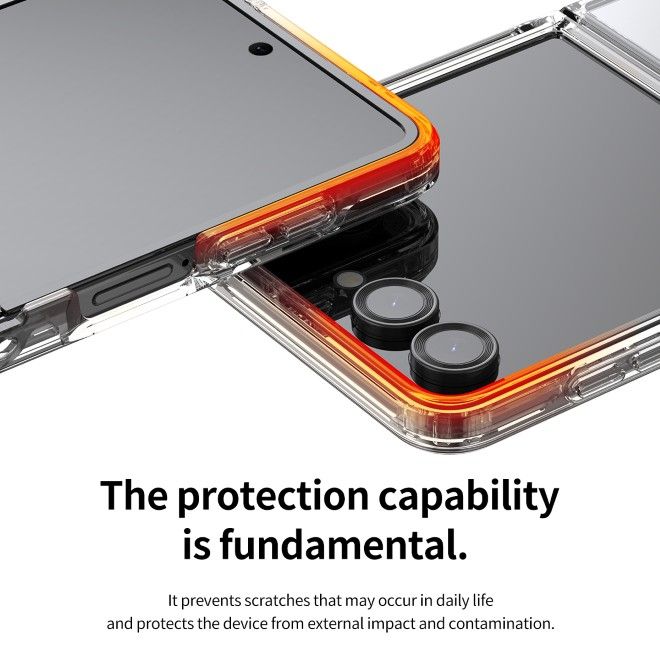 Araree - Samsung Galaxy Z Flip7 Hülle - Case aus TPU und PC - mit MagSafe - Duple M Series -  Made in Korea - transparent