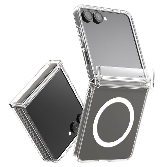 Araree - Samsung Galaxy Z Flip7 Hülle - Case aus TPU und PC - mit MagSafe - Duple 360 M Series - Made in Korea - transparent