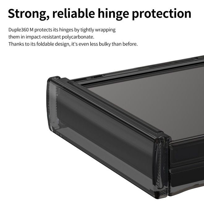Araree - Samsung Galaxy Z Flip7 Hülle - Case aus TPU und PC - mit MagSafe - Duple 360 M Series - Made in Korea - schwarz