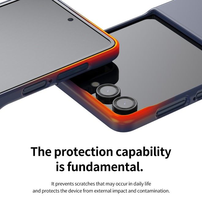 Araree - Samsung Galaxy Z Flip7 Hülle - Case aus Plastik - Aero Flex Series - Made in Korea - blau