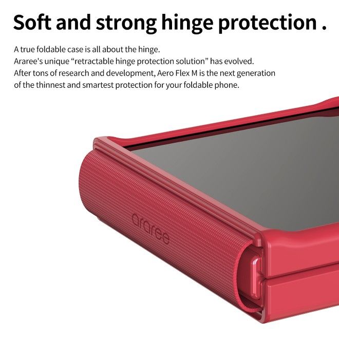 Araree - Samsung Galaxy Z Flip7 Hardcase Hülle - mit MagSafe - Aero Flex M Series - Made in Korea - schwarz