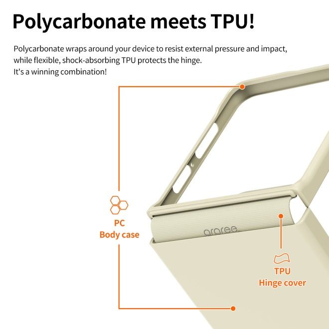 Araree - Samsung Galaxy Z Flip7 Hardcase Hülle - mit MagSafe - Aero Flex M Series - Made in Korea - schwarz