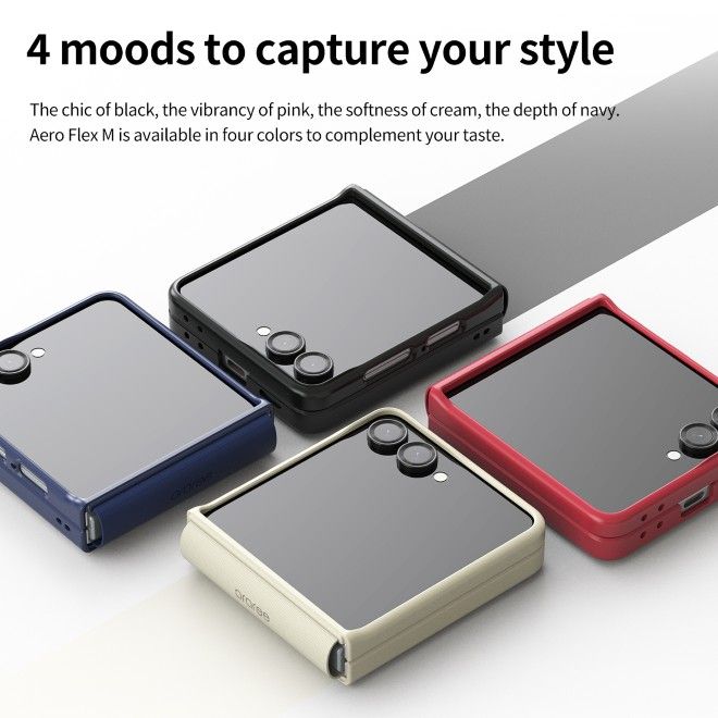 Araree - Samsung Galaxy Z Flip7 Hardcase Hülle - mit MagSafe - Aero Flex M Series - Made in Korea - schwarz