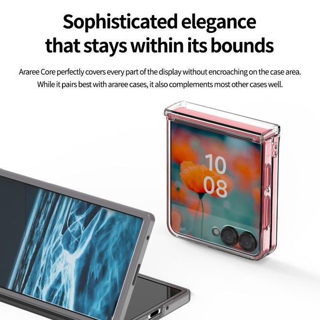 Araree - Samsung Galaxy Z Flip7 Schutzglas (2pcs) - aus gehärtetem Glas - Core Series - transparent