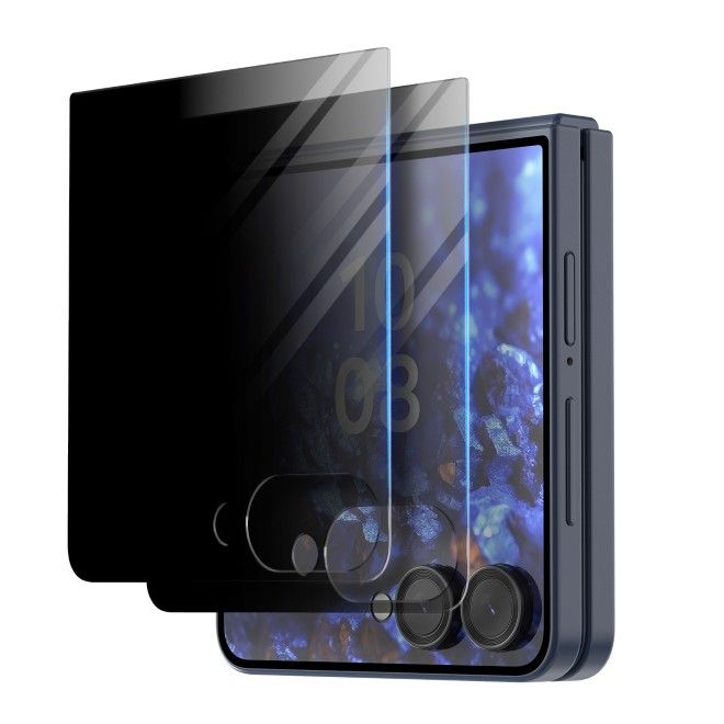 Araree - Samsung Galaxy Z Flip7 Privacy Schutzglas (2pcs) - aus gehärtetem Glas - Core Privacy Series - transparent