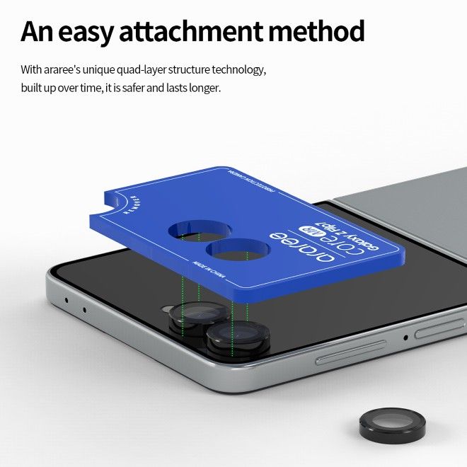 Araree - Samsung Galaxy Z Flip7 Schutzglas für Kamera - Core Camera MR Series - transparent