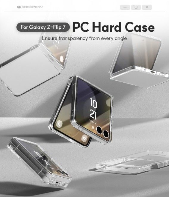 Goospery - Samsung Galaxy Z Flip7 Hülle - PC Hard Case Series - transparent