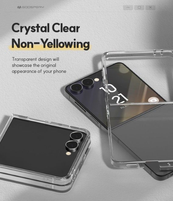 Goospery - Samsung Galaxy Z Flip7 Hülle - PC Hard Case Series - transparent