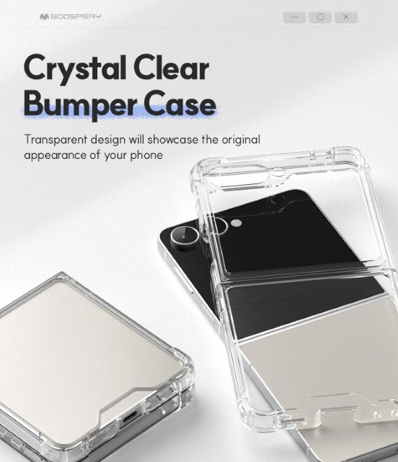 Goospery - Samsung Galaxy Z Flip7 Hülle - Super Protect Case Series - transparent