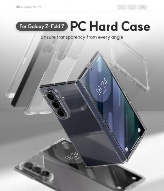 Goospery - Samsung Galaxy Z Fold7 Hülle - Super Protect Case Series - transparent