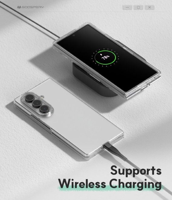 Goospery - Samsung Galaxy Z Fold7 Hülle - Super Protect Case Series - transparent