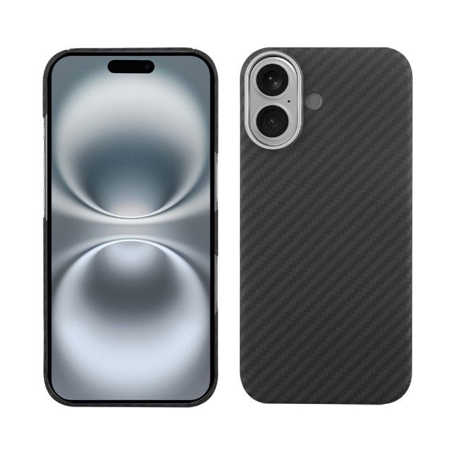 iPhone 17 Aramid Schutzhülle - Real Kevlar ArmourShell MagSafe Series Case - schwarz/grau