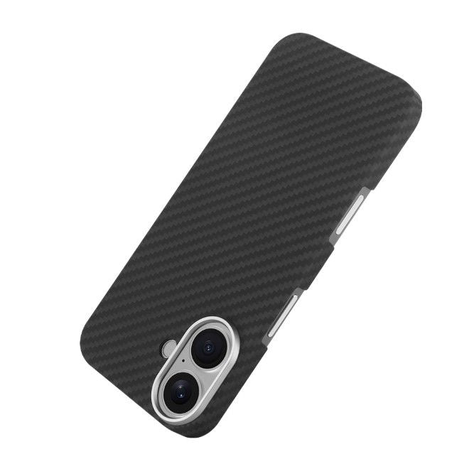 iPhone 17 Aramid Schutzhülle - Real Kevlar ArmourShell MagSafe Series Case - schwarz/grau
