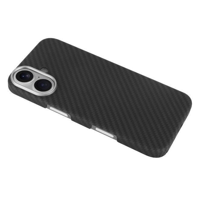 iPhone 17 Aramid Schutzhülle - Real Kevlar ArmourShell MagSafe Series Case - schwarz/grau