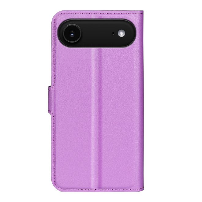 iPhone Air Handy Hülle - Litchi Leder Bookcover Series - purpur